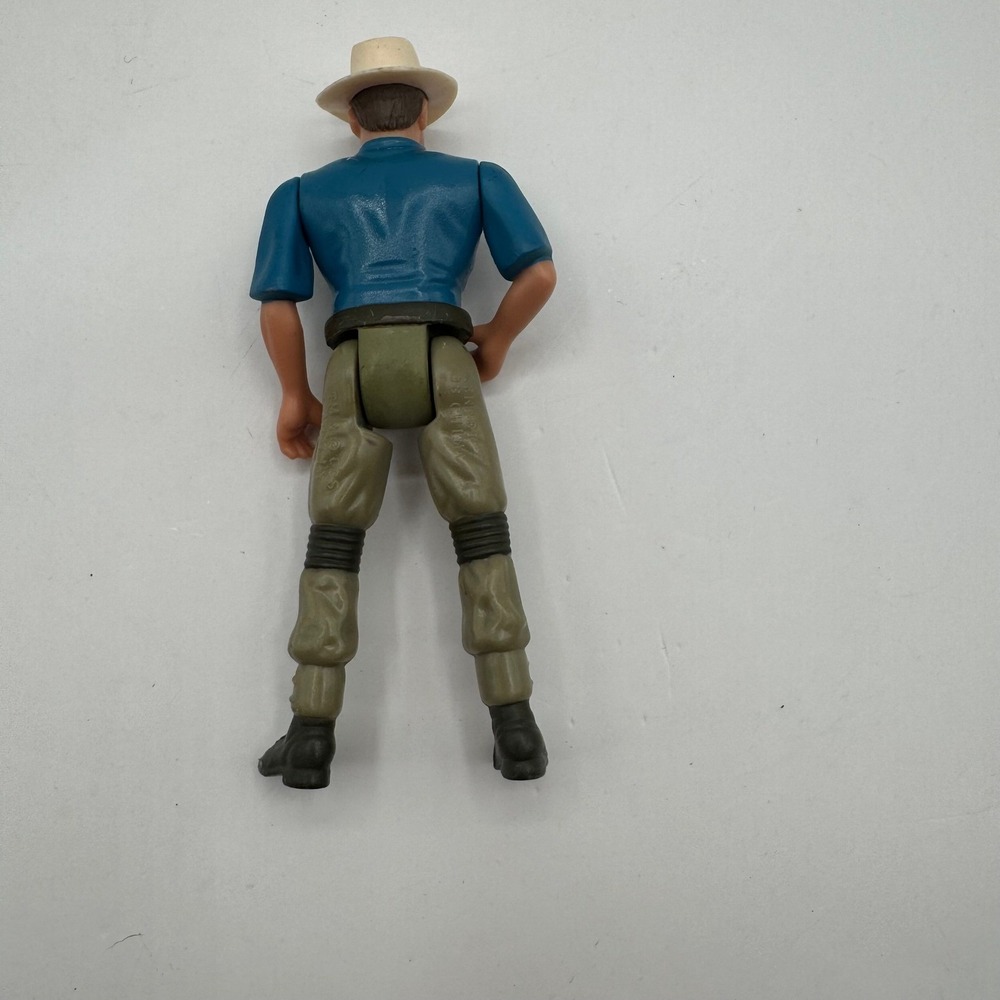 Kenner Jurassic Park Robert Muldoon Action Figure 1993 Blue Tan 4.5"Vintage - Picture 3 of 8